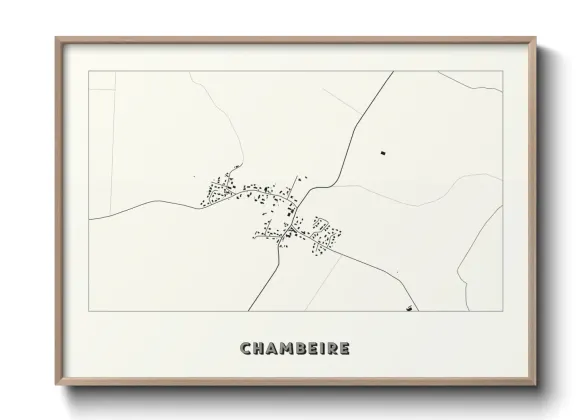 Une affiche de carte sur Chambeire