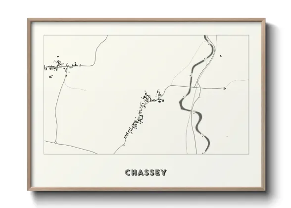 Une affiche de carte sur Chassey