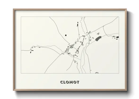 Une affiche de carte sur Clomot