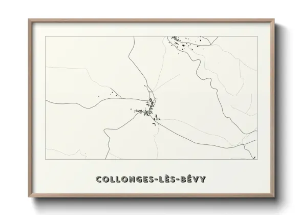 Une affiche de carte sur Collonges-lès-Bévy