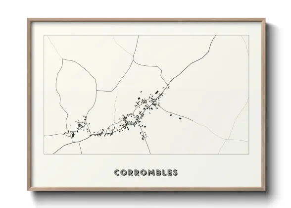 Une affiche de carte sur Corrombles