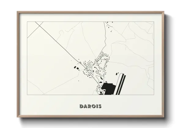 Une affiche de carte sur Darois