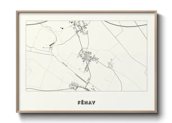 Une affiche de carte sur Fénay