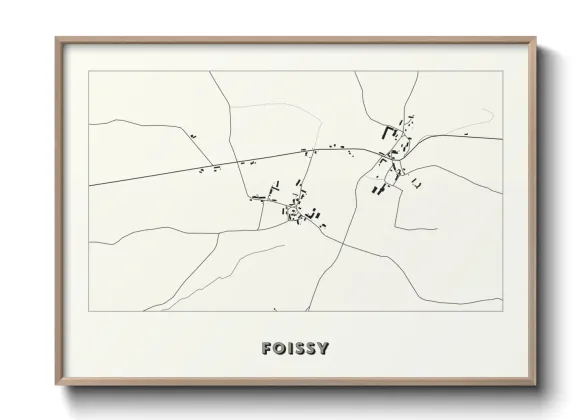Une affiche de carte sur Foissy