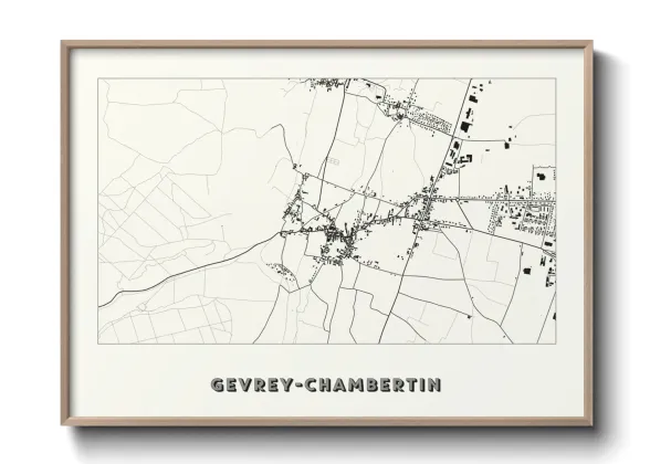 Une affiche de carte sur Gevrey-Chambertin