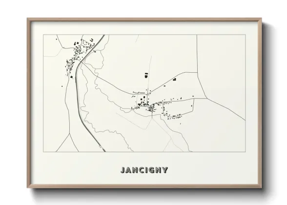 Une affiche de carte sur Jancigny