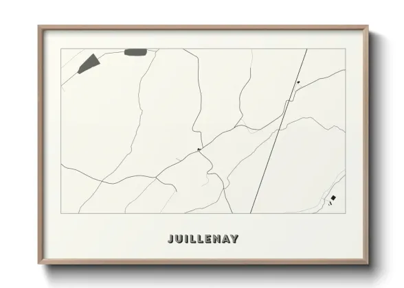 Une affiche de carte sur Juillenay