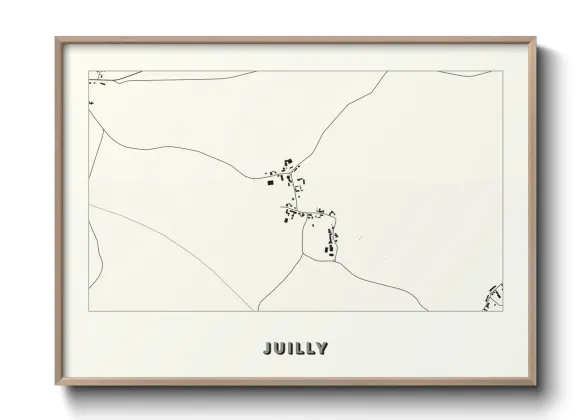 Une affiche de carte sur Juilly