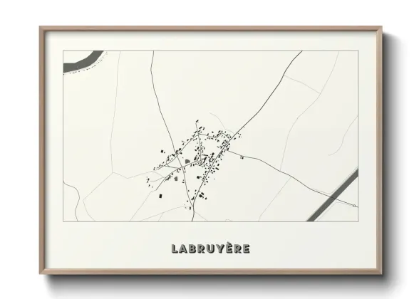Une affiche de carte sur Labruyère