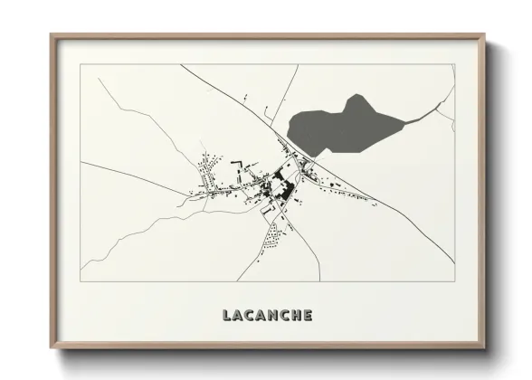 Une affiche de carte sur Lacanche