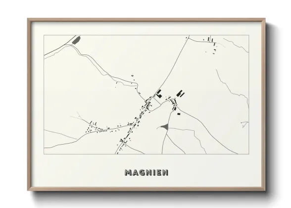 Une affiche de carte sur Magnien