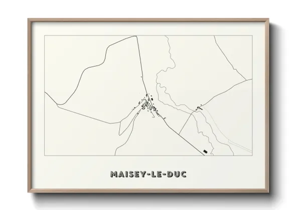 Une affiche de carte sur Maisey-le-Duc