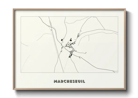 Une affiche de carte sur Marcheseuil