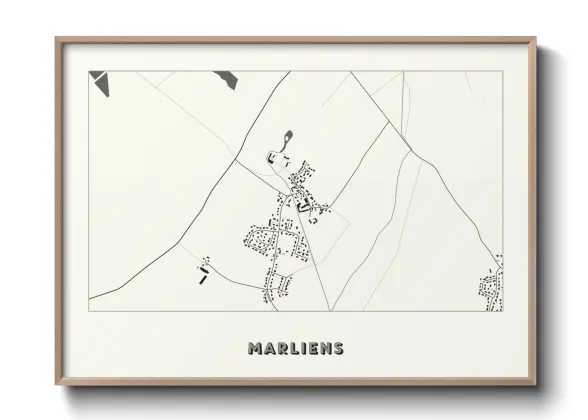 Une affiche de carte sur Marliens