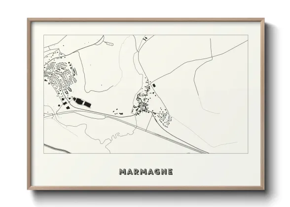 Une affiche de carte sur Marmagne