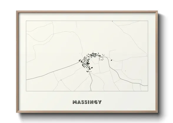 Une affiche de carte sur Massingy
