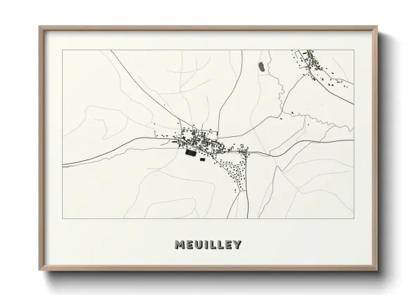 Une affiche de carte sur Meuilley