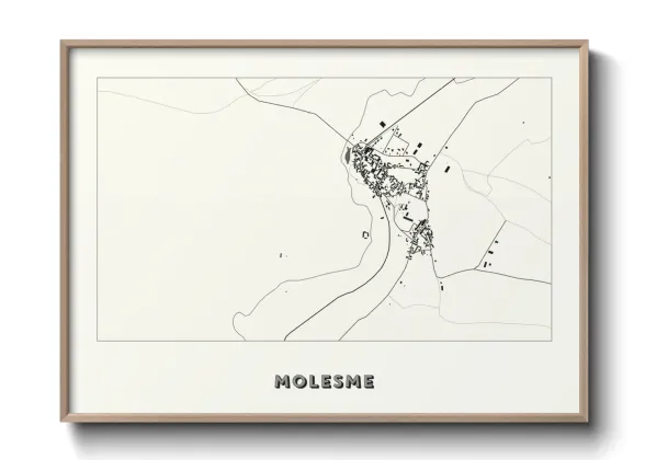 Une affiche de carte sur Molesme