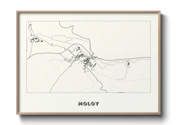 Une affiche de carte sur Moloy