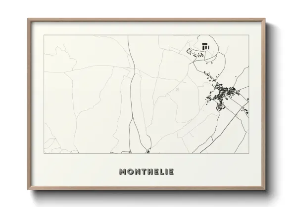 Une affiche de carte sur Monthelie