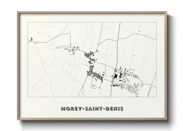 Une affiche de carte sur Morey-Saint-Denis