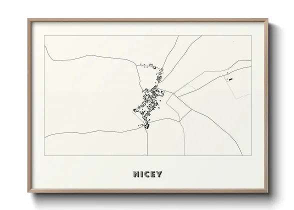 Une affiche de carte sur Nicey