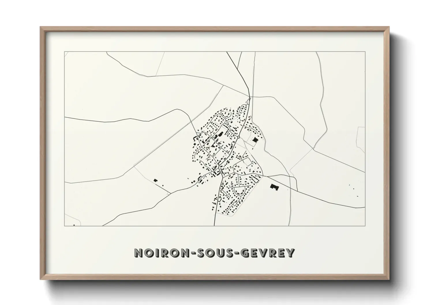 Un poster carteNoiron-sous-Gevrey
