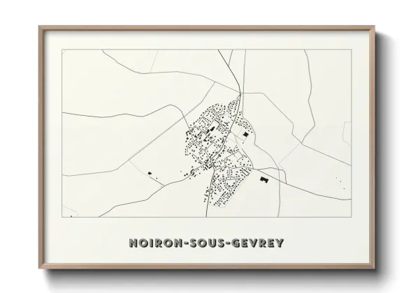 Une affiche de carte sur Noiron-sous-Gevrey