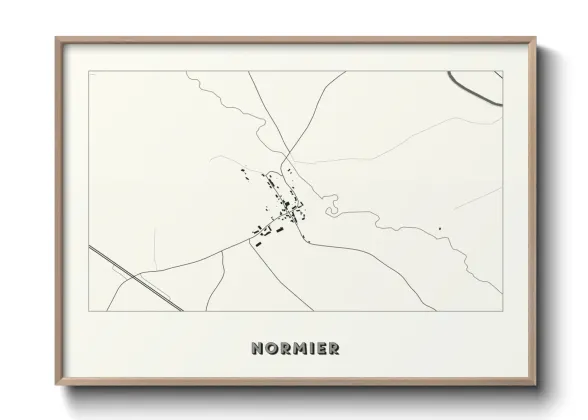 Une affiche de carte sur Normier