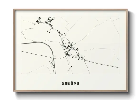 Une affiche de carte sur Renève