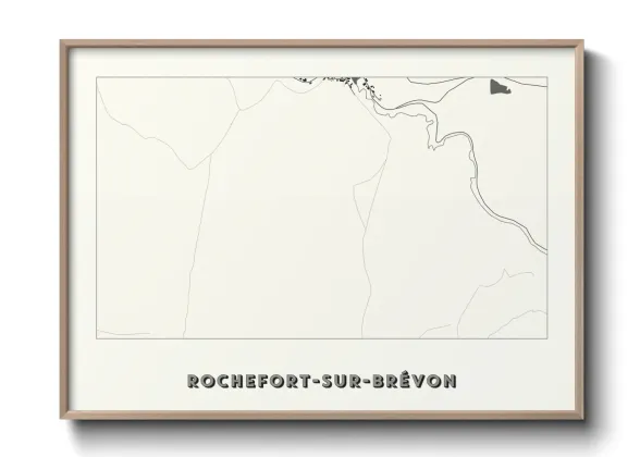 Une affiche de carte sur Rochefort-sur-Brévon