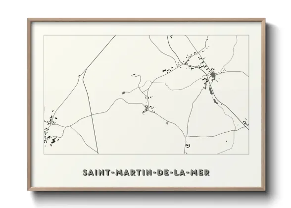 Une affiche de carte sur Saint-Martin-de-la-Mer