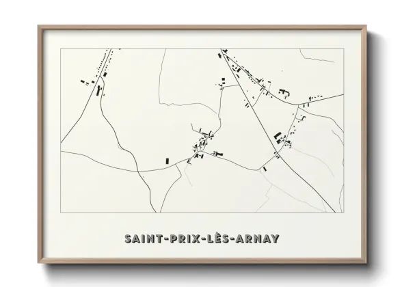 Une affiche de carte sur Saint-Prix-lès-Arnay