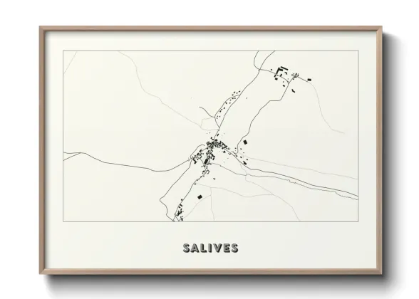 Une affiche de carte sur Salives