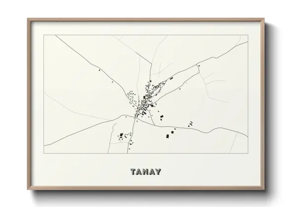 Une affiche de carte sur Tanay