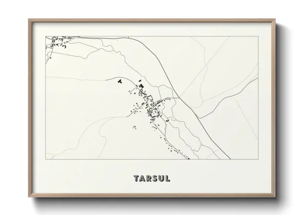 Une affiche de carte sur Tarsul