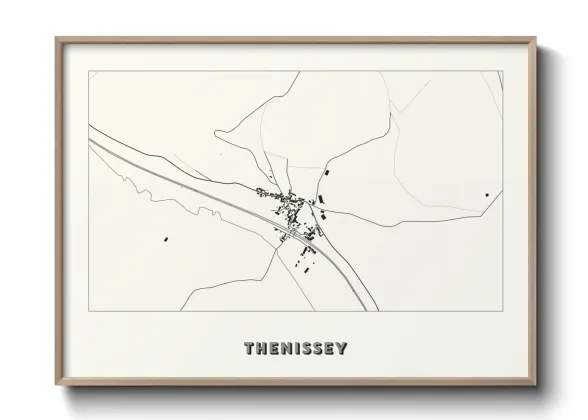Une affiche de carte sur Thenissey
