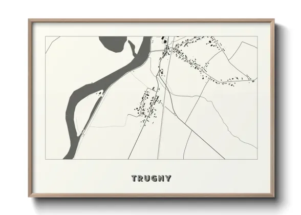 Une affiche de carte sur Trugny
