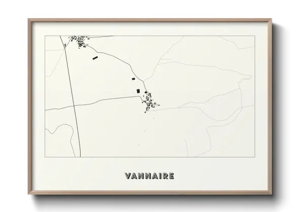 Une affiche de carte sur Vannaire