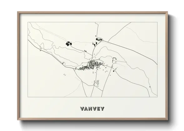 Une affiche de carte sur Vanvey