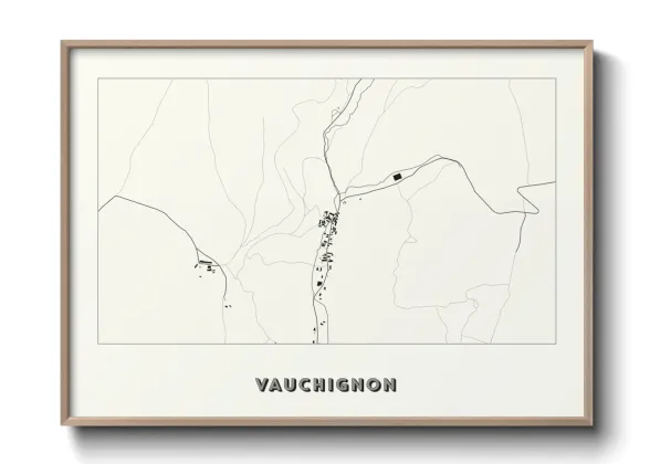 Une affiche de carte sur Vauchignon