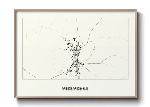 Une affiche de carte sur Vielverge