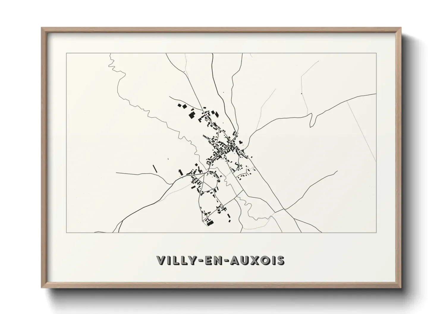 Un poster carteVilly-en-Auxois