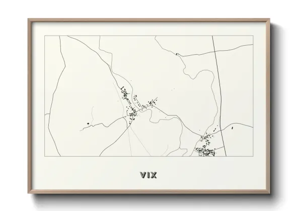Une affiche de carte sur Vix