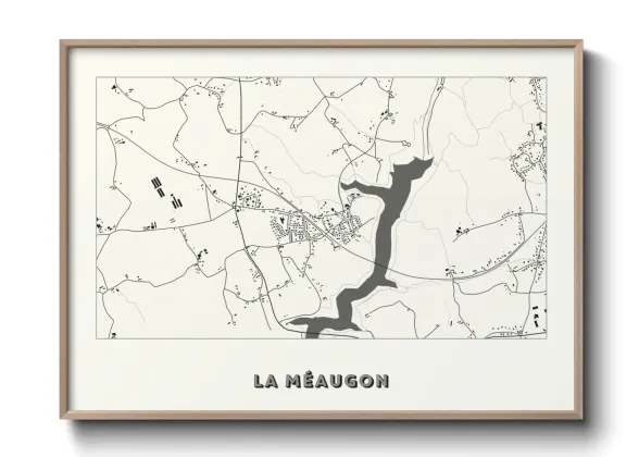 Une affiche de carte sur La Méaugon