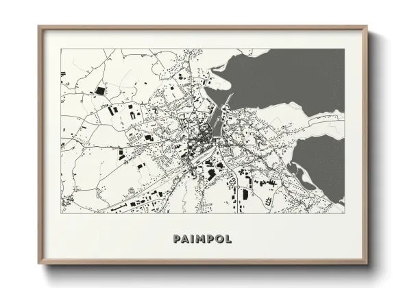 Une affiche de carte sur Paimpol
