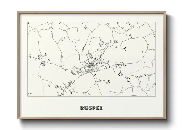 Une affiche de carte sur Rospez