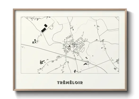 Une affiche de carte sur Tréméloir