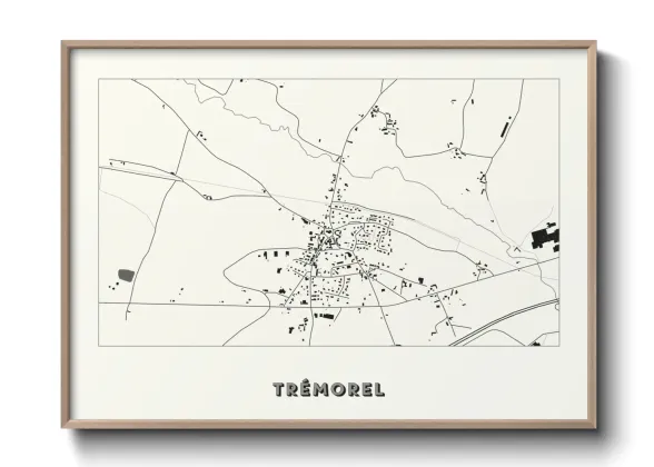 Une affiche de carte sur Trémorel