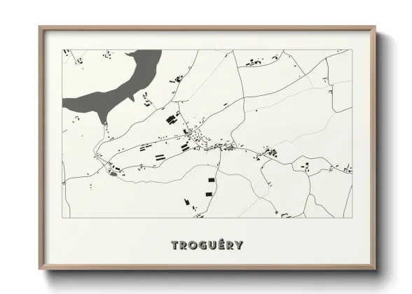 Une affiche de carte sur Troguéry
